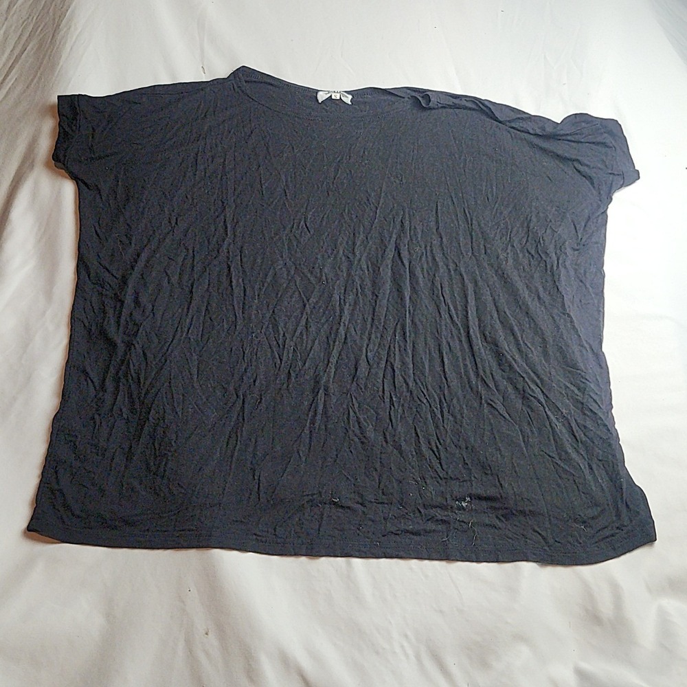 Piko Envi Free Oversized Boxy Crop T-Shirt Black Women's Size Small